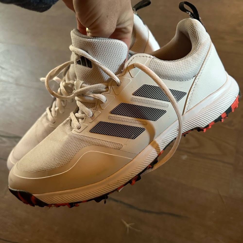 Adidas White Golf Shoes